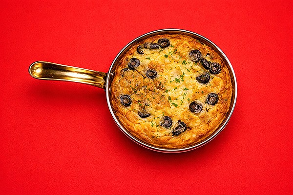 فخاره بيض زيتون اسود