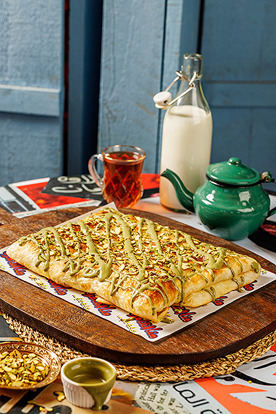 فطير مشلتت بيستاشيو